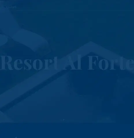Resort al Forte homepage screenshot