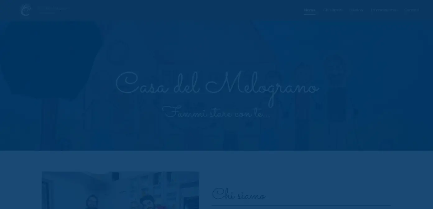 Casa del Melograno homepage screenshot